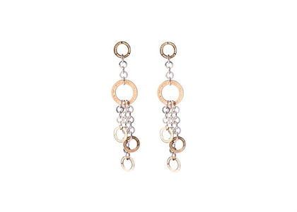 Tri Tone Plated | Clip Earrings